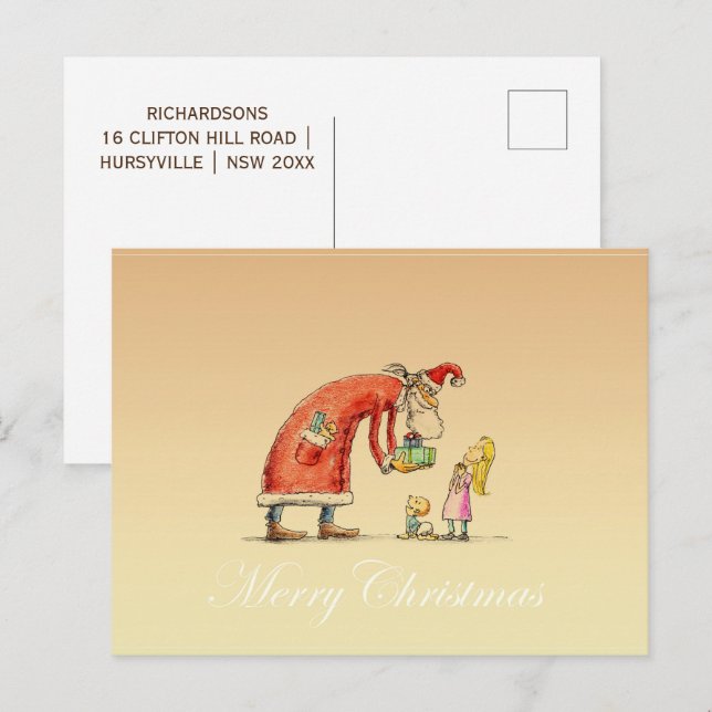 Cartão Postal De Festividades Cartão-postal de Férias Mágicas (Frente/Verso)