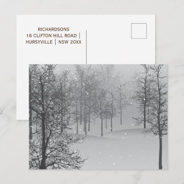 Cartão Postal De Festividades Cartão-postal de Férias Mágicas (Frente/Verso)