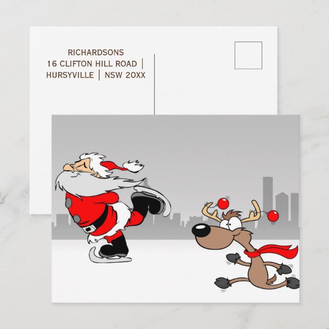 Cartão Postal De Festividades Cartão-postal de Férias Mágicas (Frente/Verso)