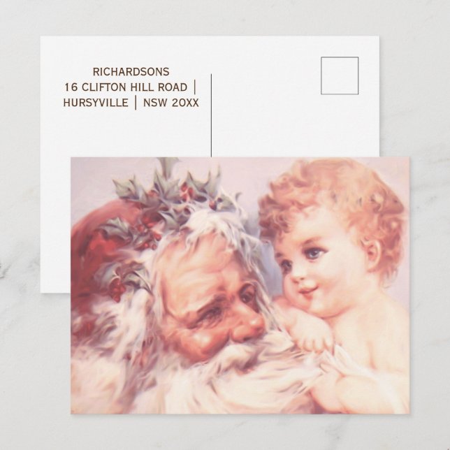 Cartão Postal De Festividades Cartão-postal de Férias Mágicas (Frente/Verso)