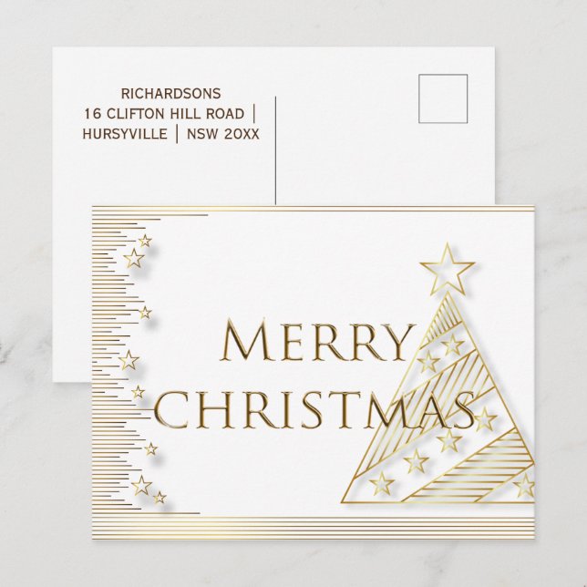 Cartão Postal De Festividades Cartão-postal de Férias Mágicas (Frente/Verso)