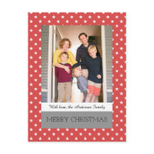 Cartão-postal de Férias Vermelhas Festivas
