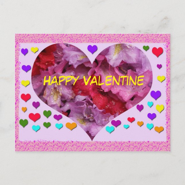 Cartão Postal De Festividades Cartão-postal de Namorados Feliz (Frente)