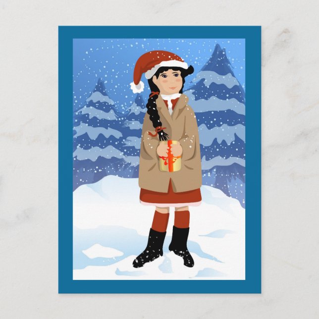 Cartão Postal De Festividades Cartão-postal de Natal (Frente)