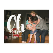 Cartão-postal de Natal Branco