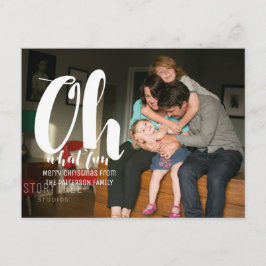 Cartão Postal De Festividades Cartão-postal de Natal Branco