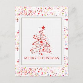 Cartão Postal De Festividades Cartão-postal de Natal colorido