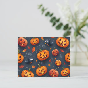Cartão Postal De Festividades Cartão-postal de Natal com tema Halloween