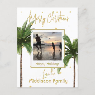 Cartão Postal De Festividades Cartão-postal de Natal da Família Tropical