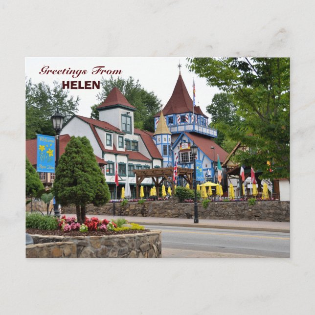 Cartão Postal De Festividades Cartão-postal de Natal da Geórgia (Frente)