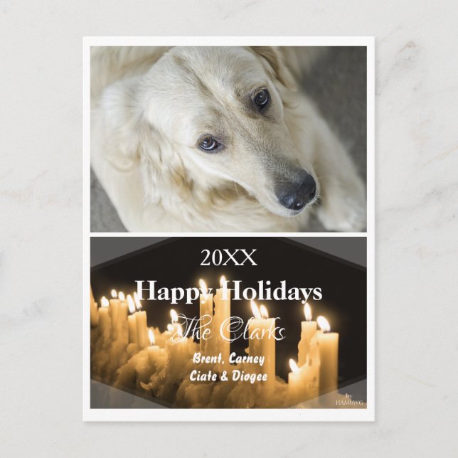 Cartão Postal De Festividades Cartão-postal de Natal das Velas - HAMbWG (Frente)