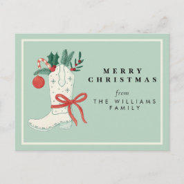 Cartão Postal De Festividades Cartão-postal de Natal do Cowboy Saudação