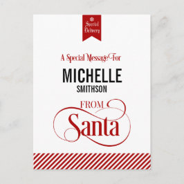 Cartão Postal De Festividades Cartão-postal de Natal do Papai Noel