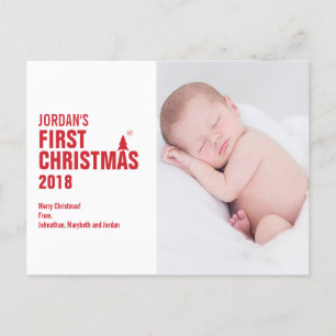 Cartão Postal De Festividades Cartão-postal de Natal do Red Baby