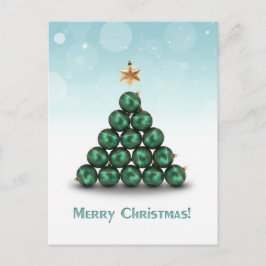 Cartão Postal De Festividades Cartão-postal de Natal em forma de árvore