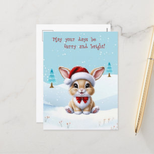 Cartão Postal De Festividades Cartão-postal de Natal em Neve