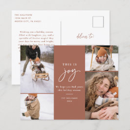 Cartão Postal De Festividades Cartão-postal de Natal Este é Joy