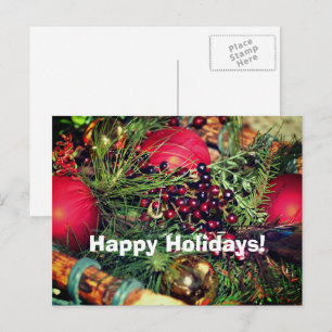 Cartão Postal De Festividades Cartão-postal de Natal Evergreens Evergreens