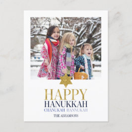 Cartão Postal De Festividades Cartão-postal de Natal Feliz Hanukkah Chanukah
