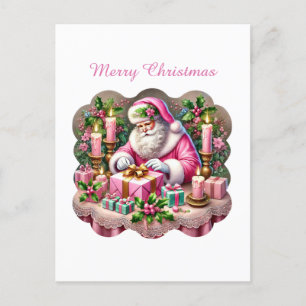 Cartão Postal De Festividades Cartão-postal de Natal Feliz para Papais noeis de