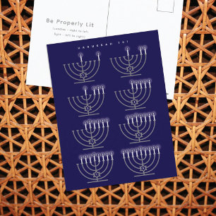 Cartão Postal De Festividades Cartão-postal de Natal Hanukkah 101