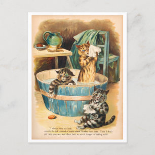 Cartão Postal De Festividades Cartão-postal de Natal Louis Wain