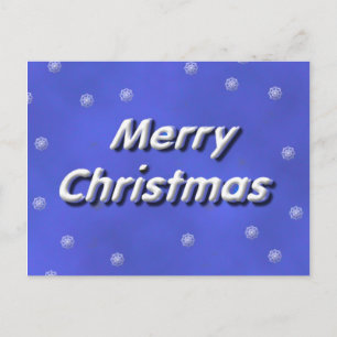 Cartão Postal De Festividades Cartão-postal de Natal Merry 3D
