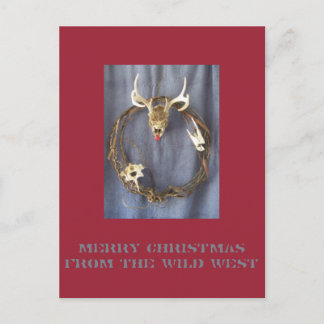 Cartão Postal De Festividades Cartão-postal de Natal Oeste do morto Rudolph Wild