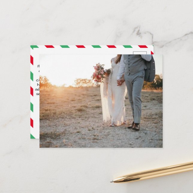 Cartão Postal De Festividades Cartão-postal de Natal simples (Frente/Verso In Situ)