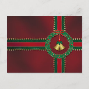 Cartão Postal De Festividades Cartão-postal de Natal Stars and Strips