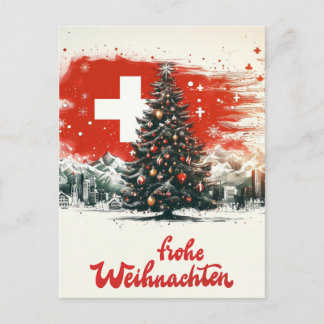 Cartão Postal De Festividades Cartão-postal de natal SWISS