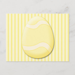 Cartão Postal De Festividades Cartão-postal de Ovo de Páscoa (Amarelo)
