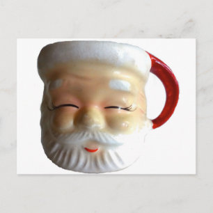 Cartão Postal De Festividades Cartão-postal de Papais noeis Vintage (Piscando)