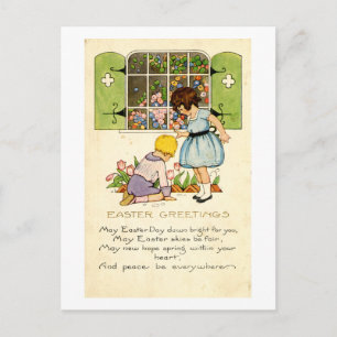 Cartão Postal De Festividades Cartão-postal de páscoa (cerca de 1915)