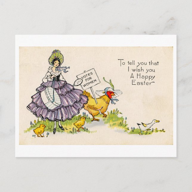 Cartão Postal De Festividades Cartão-postal de páscoa (cerca de 1920) (Frente)