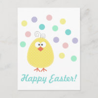 Cartão-postal de Páscoa de Galinha Bonito