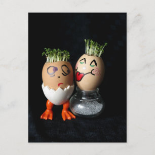 Cartão Postal De Festividades Cartão-postal de Páscoa Eggmen Series