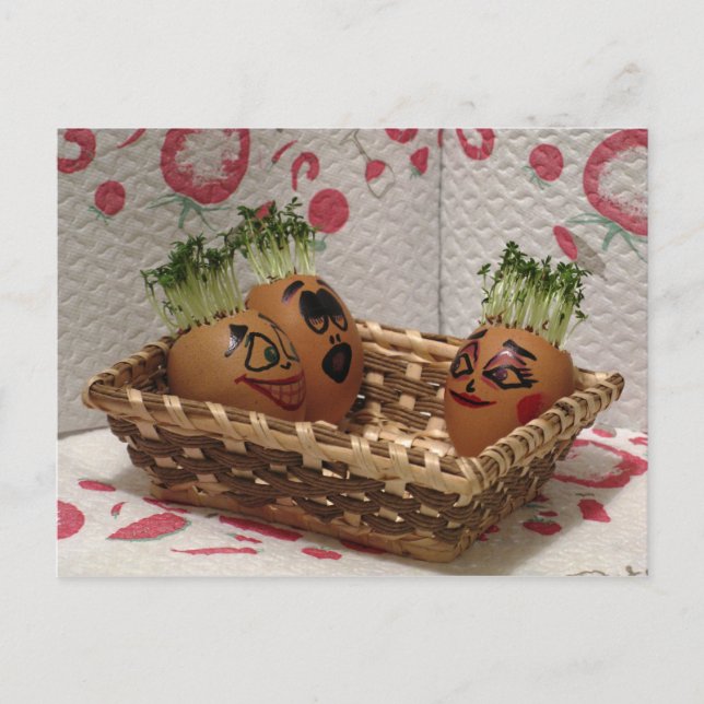 Cartão Postal De Festividades Cartão-Postal De Páscoa Engraçado Para Amigos De J (Frente)