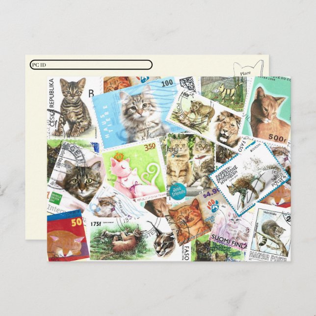 Cartão Postal De Festividades Cartão-postal de Passagem Internacional de Carimbo (Frente/Verso)