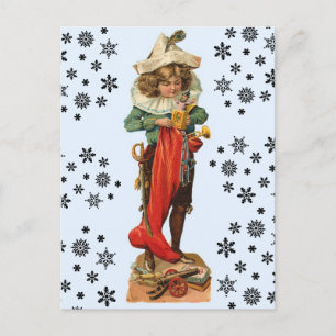 Cartão Postal De Festividades Cartão-postal de pirata de natais vintages
