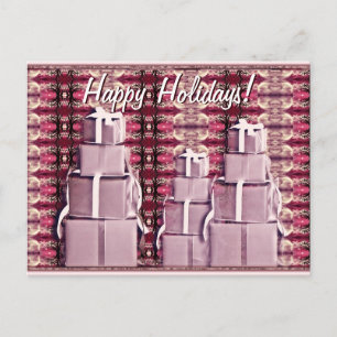 Cartão Postal De Festividades Cartão-postal de presentes de férias