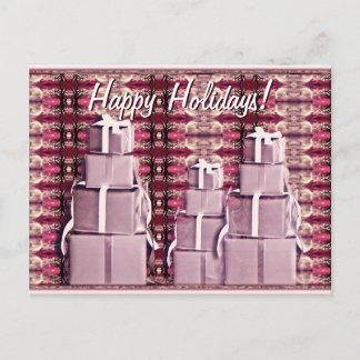 Cartão Postal De Festividades Cartão-postal de presentes de férias