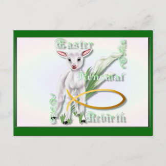 Cartão Postal De Festividades Cartão-postal de Renovação de páscoa