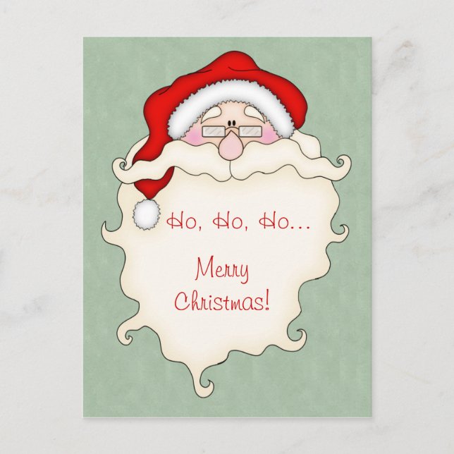 Cartão Postal De Festividades Cartão-postal de saudação de Natal (Frente)