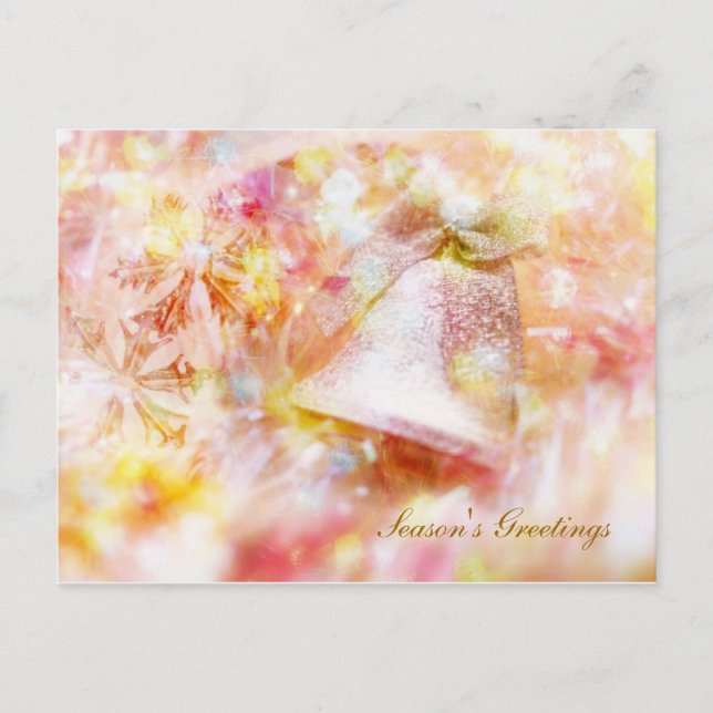 Cartão Postal De Festividades Cartão-postal de sinos natalinos (Frente)