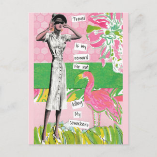 Cartão Postal De Festividades Cartão-postal de Snarky Vacinado Matando Meus Cole