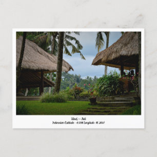 Cartão Postal De Festividades Cartão-postal de Viagem de Feriado da Indonésia de