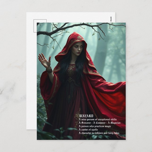 Cartão Postal De Festividades Cartão-postal do assistente (Frente/Verso)