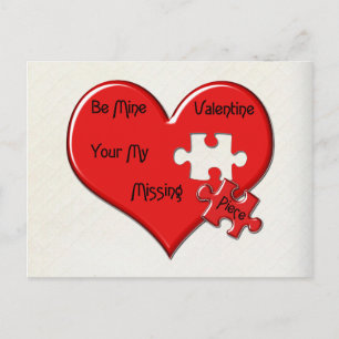 Cartão Postal De Festividades Cartão-postal do coração do Namorados Piece aus