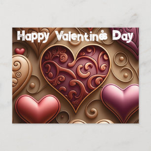 Cartão Postal De Festividades Cartão-postal do Dia de os namorados bonito